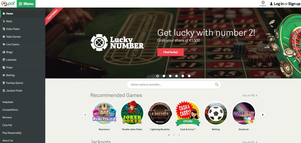 Paf Casino opiniones casino en línea con bono gratis